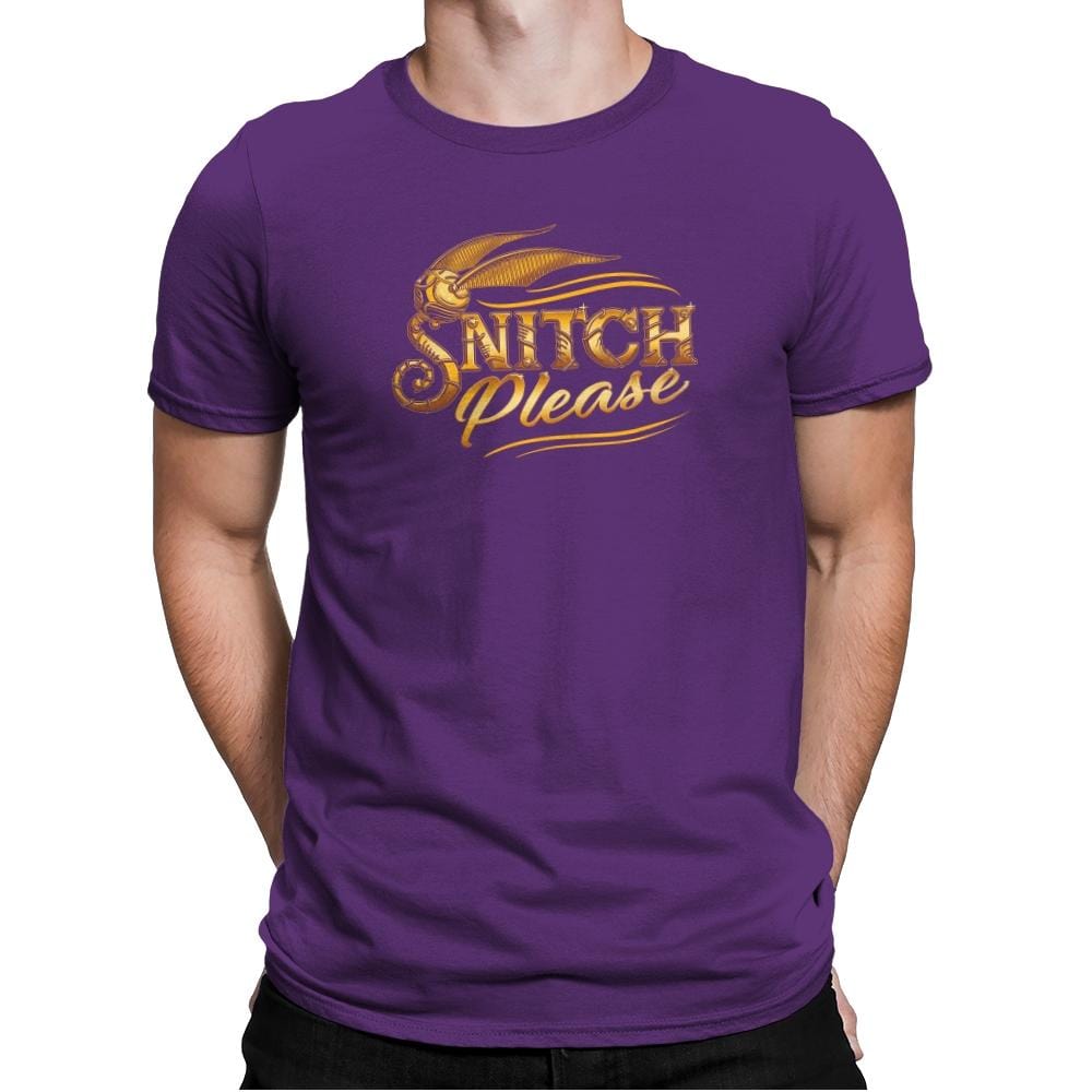 Snitch Please Exclusive - Mens Premium T-Shirts RIPT Apparel Small / Purple Rush