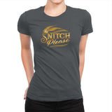 Snitch Please Exclusive - Womens Premium T-Shirts RIPT Apparel Small / Heavy Metal