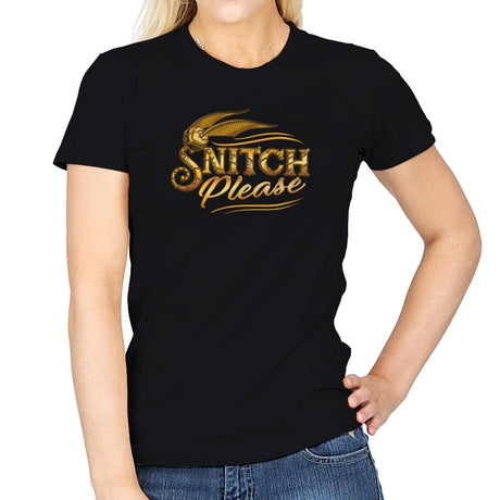 Snitch Please Exclusive - Womens T-Shirts RIPT Apparel Small / Black