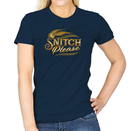 Snitch Please Exclusive - Womens T-Shirts RIPT Apparel Small / Navy