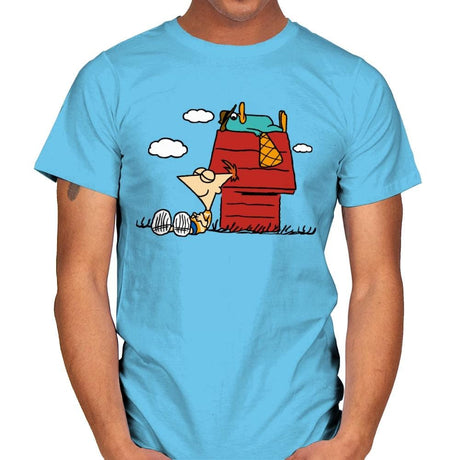 Snoophi! - Mens T-Shirts RIPT Apparel Small / Sky