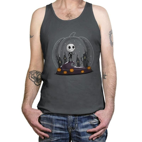 Snowy Spooky Xmas - Tanktop Tanktop RIPT Apparel X-Small / Asphalt