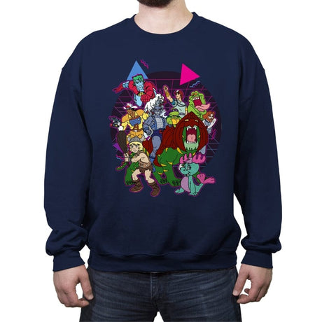 So 80s - Crew Neck Sweatshirt Crew Neck Sweatshirt RIPT Apparel Small / Navy