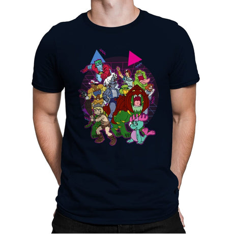 So 80s - Mens Premium T-Shirts RIPT Apparel Small / Midnight Navy