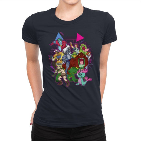 So 80s - Womens Premium T-Shirts RIPT Apparel Small / Midnight Navy