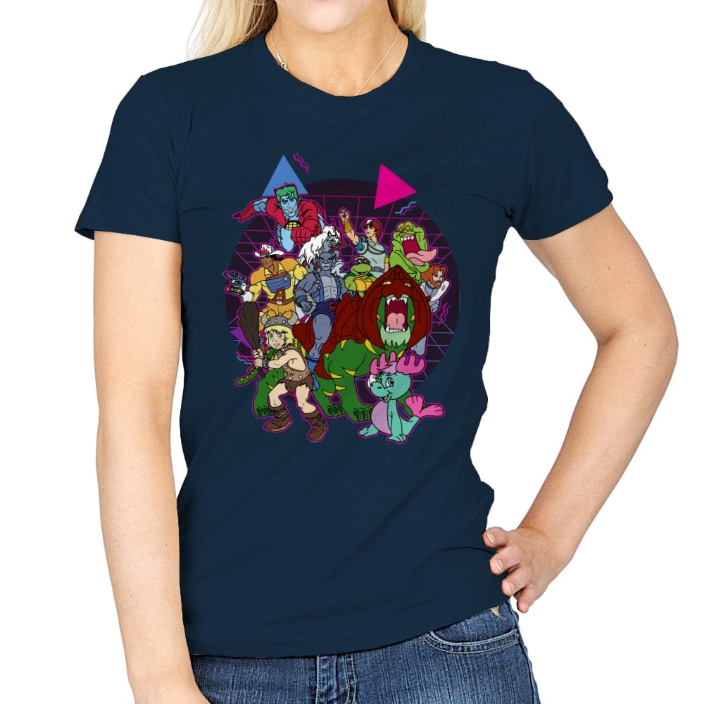So 80s - Womens T-Shirts RIPT Apparel Small / Navy