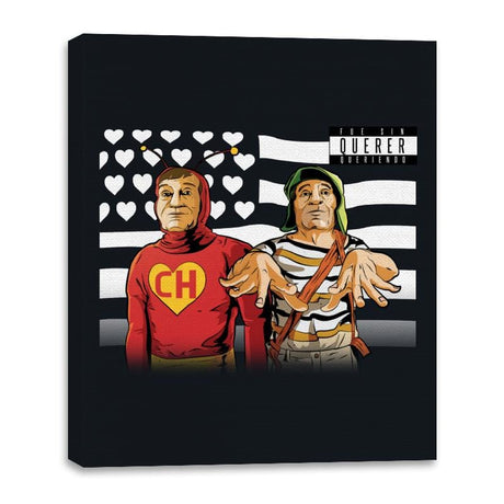 So Fresh, So Chapulin - Canvas Wraps Canvas Wraps RIPT Apparel 16x20 / Black