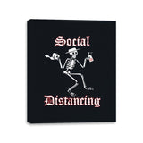 Social Distancing - Canvas Wraps Canvas Wraps RIPT Apparel 11x14 / Black