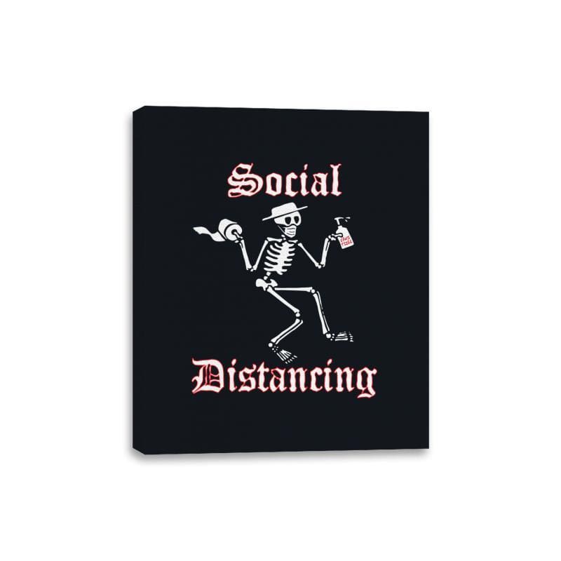 Social Distancing - Canvas Wraps Canvas Wraps RIPT Apparel 8x10 / Black