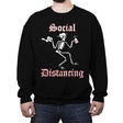 Social Distancing - Crew Neck Sweatshirt Crew Neck Sweatshirt RIPT Apparel Small / Black