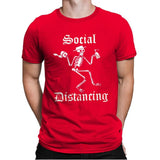 Social Distancing - Mens Premium T-Shirts RIPT Apparel Small / Red