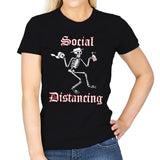 Social Distancing - Womens T-Shirts RIPT Apparel Small / Black