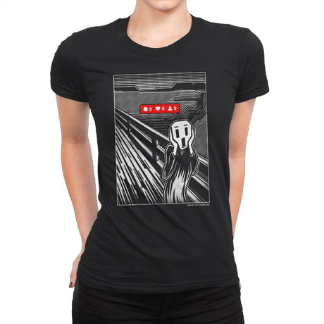 Social Net. Slave - Womens Premium T-Shirts RIPT Apparel Small / Black