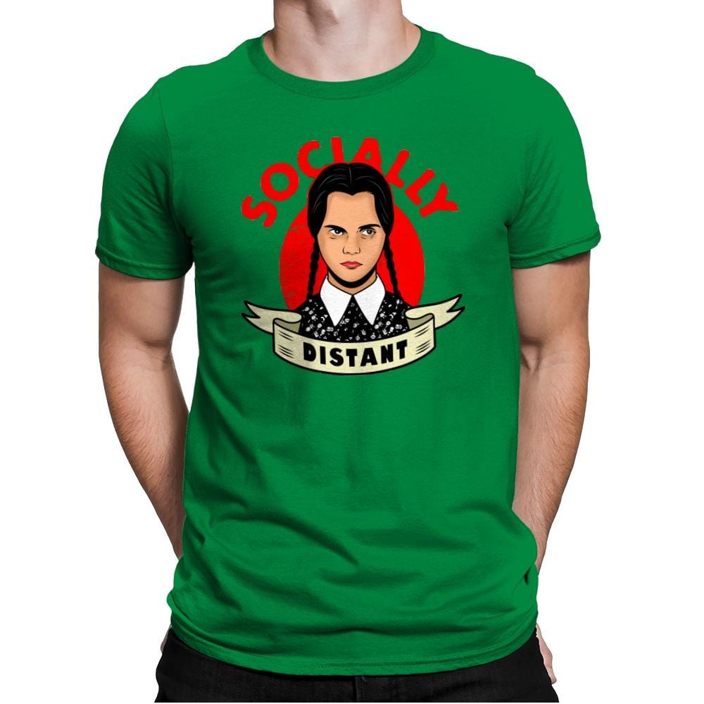Socially Distant - Mens Premium T-Shirts RIPT Apparel Small / Kelly