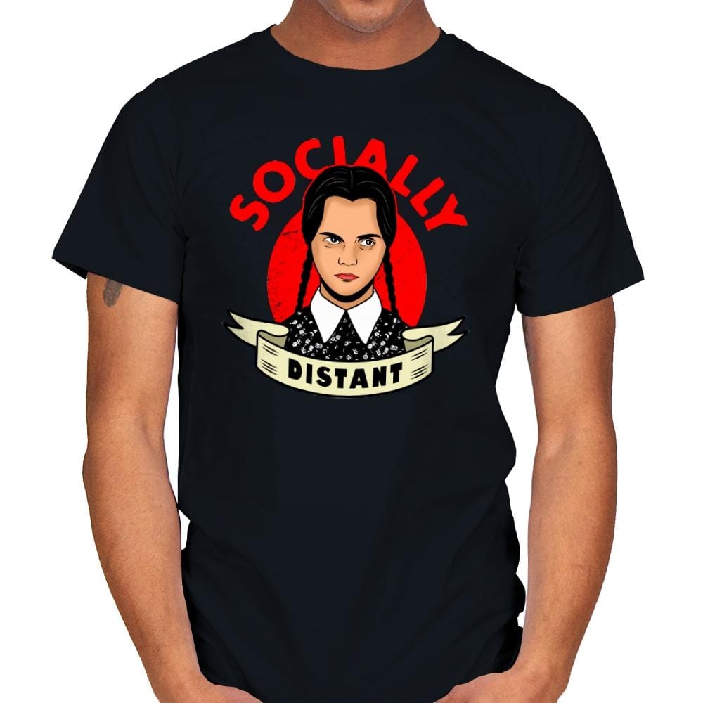 Socially Distant - Mens T-Shirts RIPT Apparel Small / Black