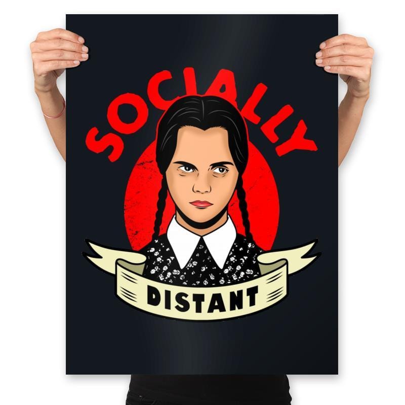 Socially Distant - Prints Posters RIPT Apparel 18x24 / Black