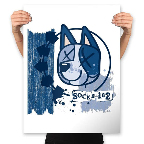 Socks 182 - Anytime - Prints Posters RIPT Apparel 18x24 / White