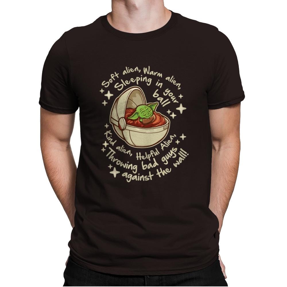 Soft Alien... - Mens Premium T-Shirts RIPT Apparel Small / Dark Chocolate