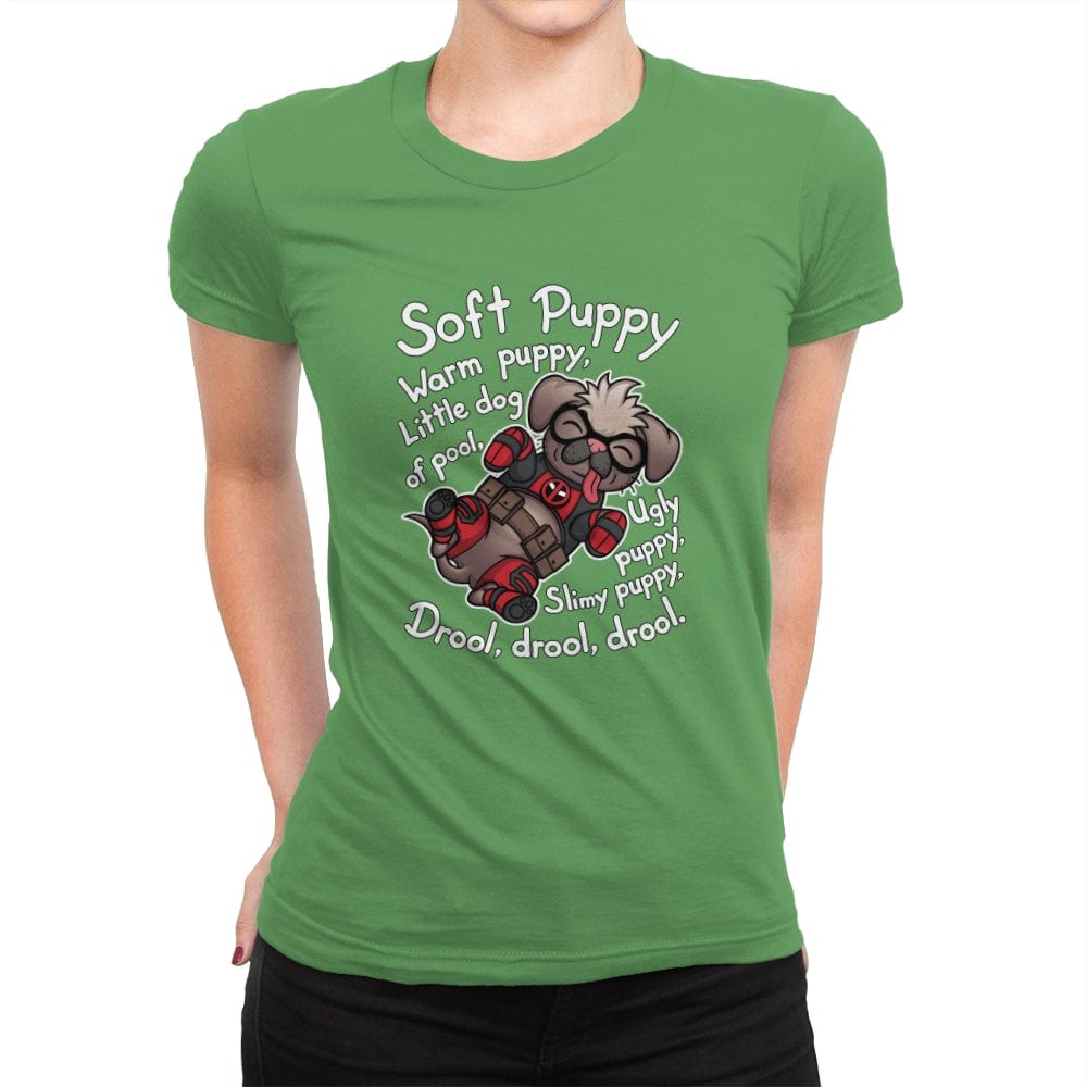 Soft Dogpool - Womens Premium T-Shirts RIPT Apparel Small / Kelly