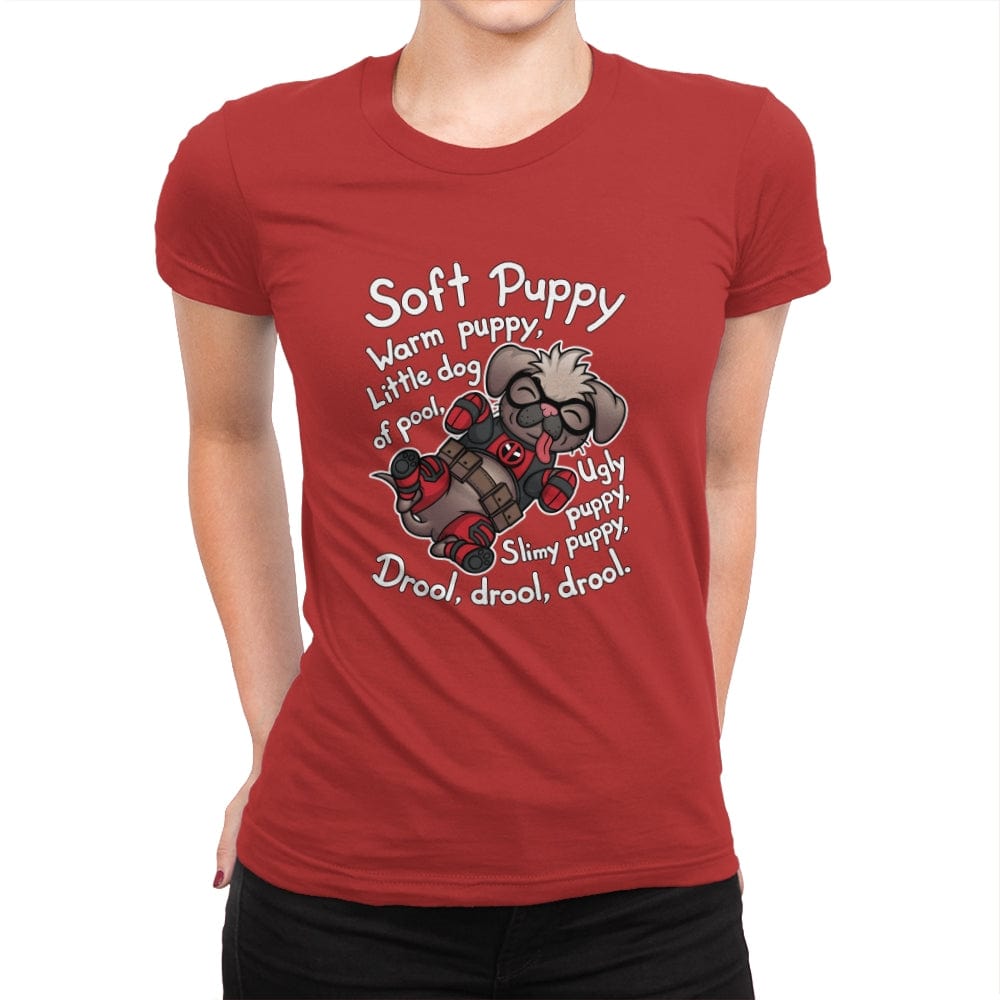 Soft Dogpool - Womens Premium T-Shirts RIPT Apparel Small / Red