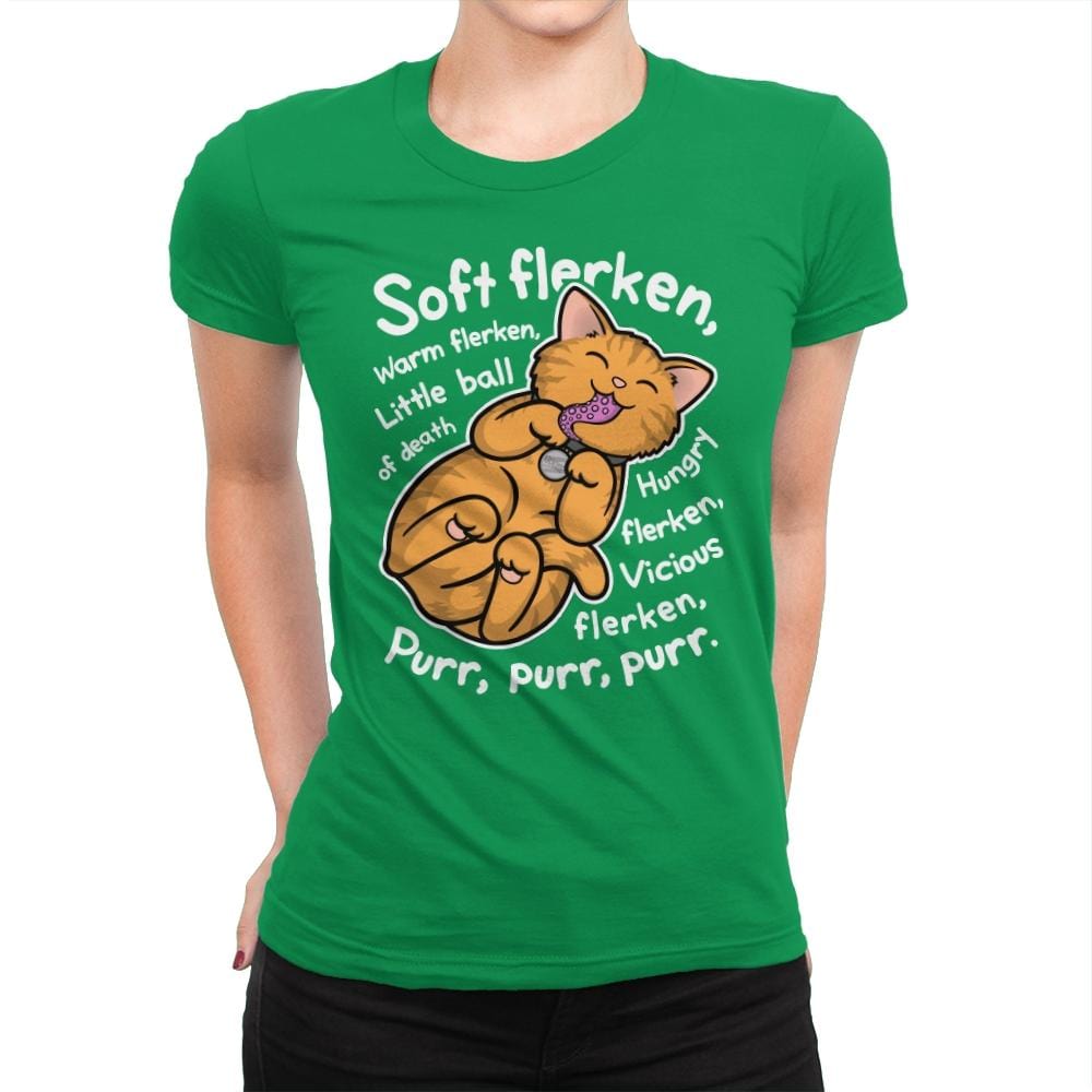 Soft Flerken - Womens Premium T-Shirts RIPT Apparel Small / Kelly Green