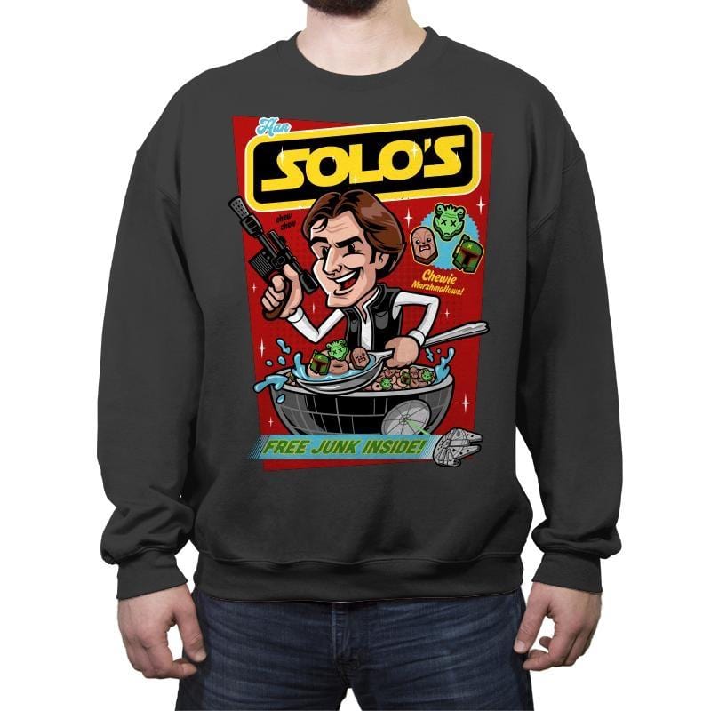 Sol-Os Cereal - Crew Neck Sweatshirt Crew Neck Sweatshirt RIPT Apparel Small / Charcoal