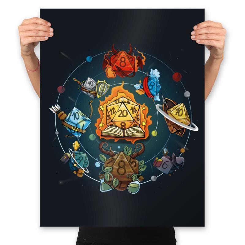 Solar Dice System - Prints Posters RIPT Apparel 18x24 / Black