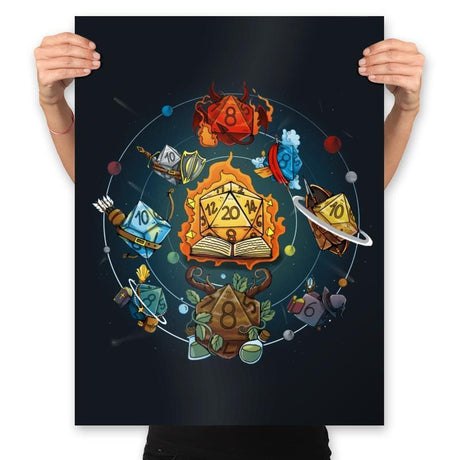 Solar Dice System - Prints Posters RIPT Apparel 18x24 / Black