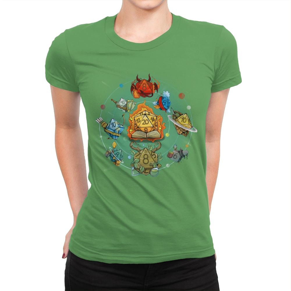 Solar Dice System - Womens Premium T-Shirts RIPT Apparel Small / Kelly