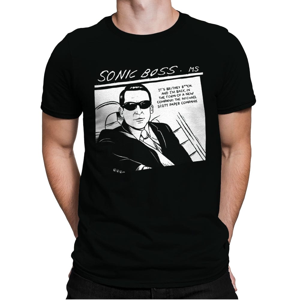 Sonic Boss - Mens Premium T-Shirts RIPT Apparel Small / Black