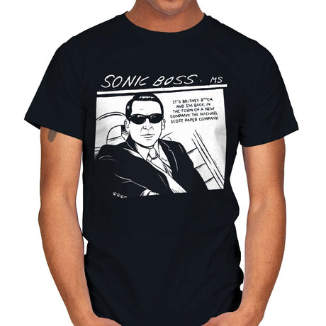 Sonic Boss - Mens T-Shirts RIPT Apparel Small / Black