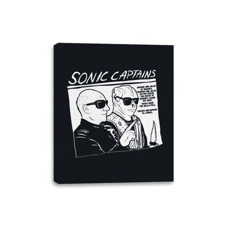 Sonic Captains - Canvas Wraps Canvas Wraps RIPT Apparel 8x10 / Black