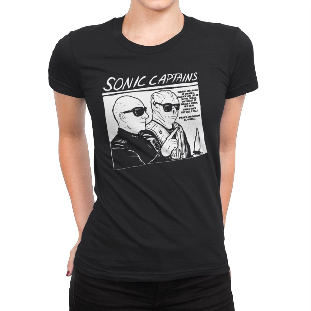 Sonic Captains - Womens Premium T-Shirts RIPT Apparel Small / Black