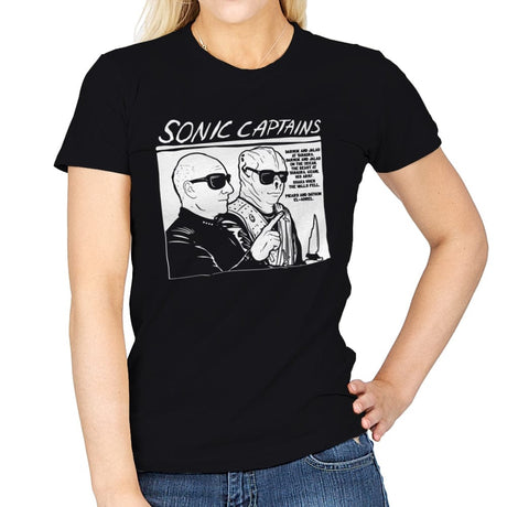 Sonic Captains - Womens T-Shirts RIPT Apparel Small / Black