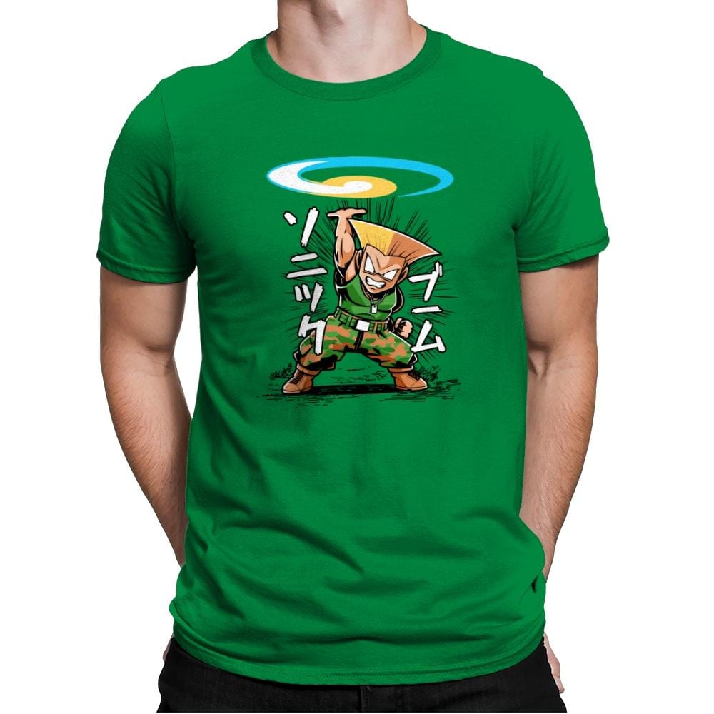 Sonic Disc - Mens Premium T-Shirts RIPT Apparel Small / Kelly