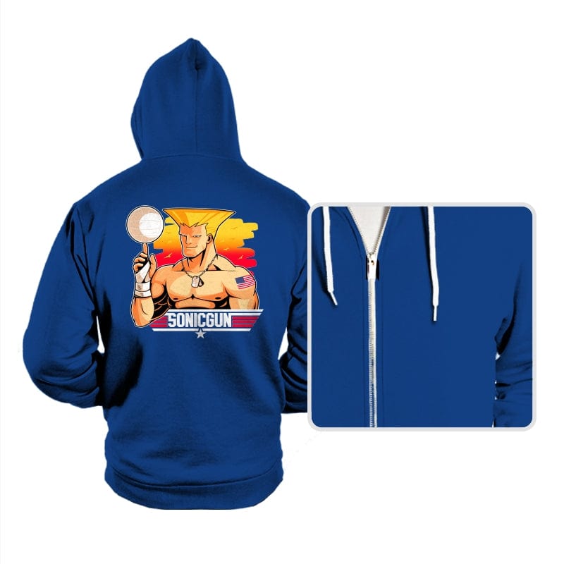 Sonic Gun - Hoodies Hoodies RIPT Apparel Small / True Royal