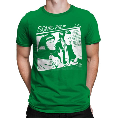 Sonic Pulp - Record Collector - Mens Premium T-Shirts RIPT Apparel Small / Kelly Green