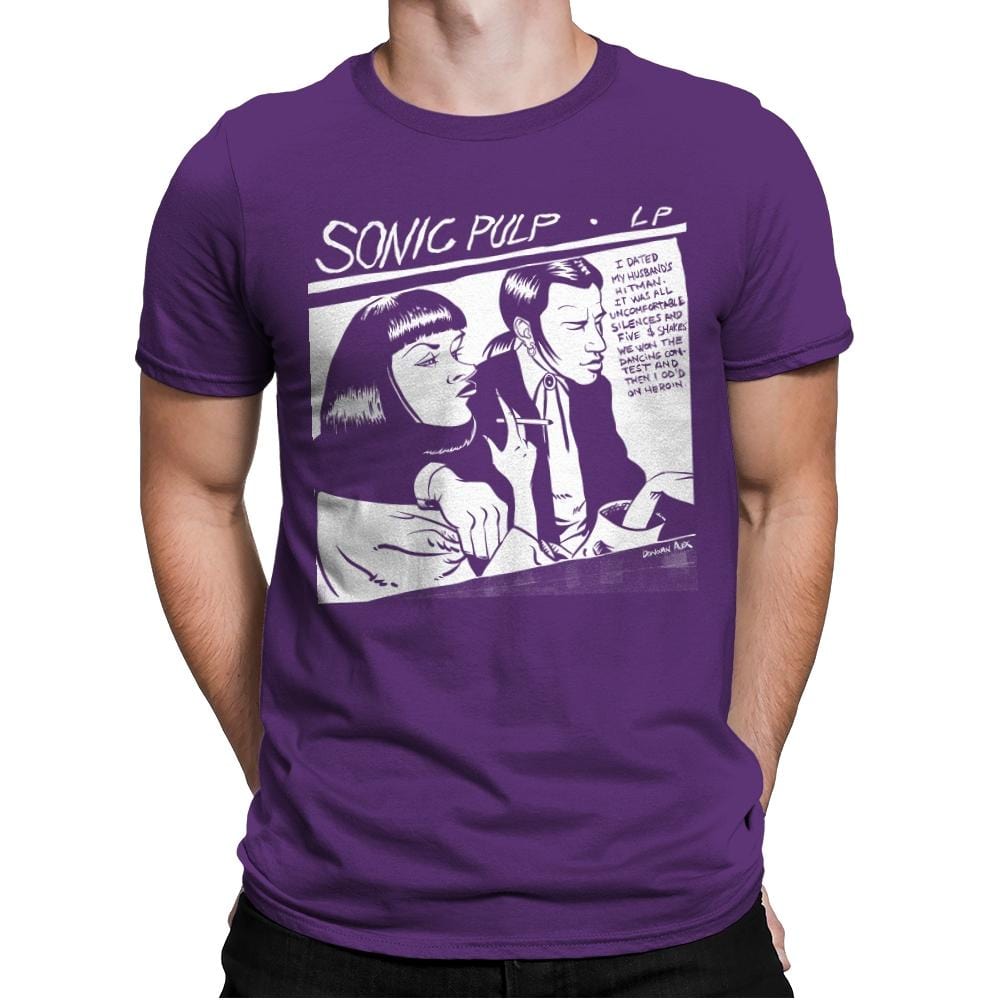 Sonic Pulp - Record Collector - Mens Premium T-Shirts RIPT Apparel Small / Purple Rush