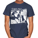Sonic Pulp - Record Collector - Mens T-Shirts RIPT Apparel Small / Navy