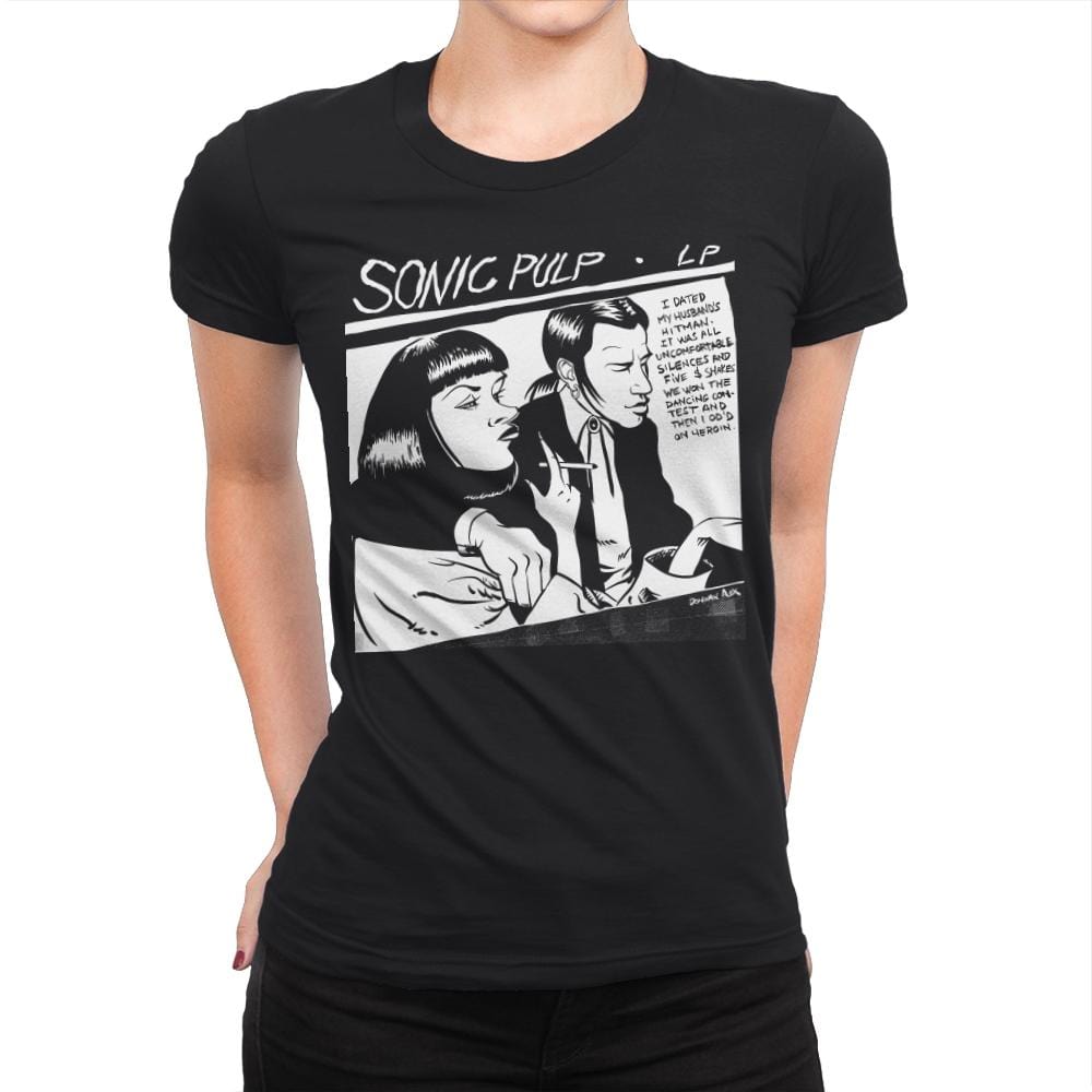 Sonic Pulp - Record Collector - Womens Premium T-Shirts RIPT Apparel Small / Black