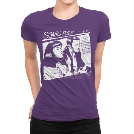 Sonic Pulp - Record Collector - Womens Premium T-Shirts RIPT Apparel Small / Purple Rush