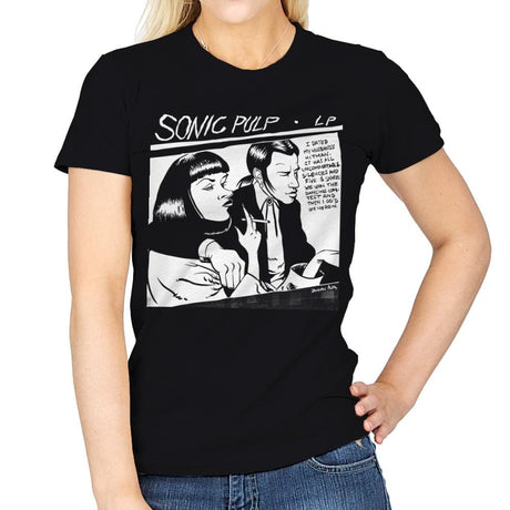 Sonic Pulp - Record Collector - Womens T-Shirts RIPT Apparel Small / Black