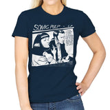 Sonic Pulp - Record Collector - Womens T-Shirts RIPT Apparel Small / Navy