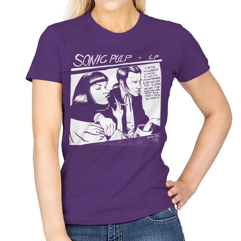 Sonic Pulp - Record Collector - Womens T-Shirts RIPT Apparel Small / Purple