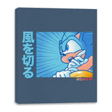 Sonic Racer - Canvas Wraps Canvas Wraps RIPT Apparel 16x20 / Indigo Blue
