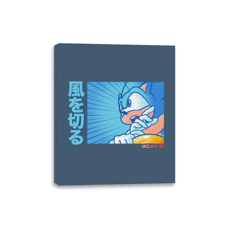 Sonic Racer - Canvas Wraps Canvas Wraps RIPT Apparel 8x10 / Indigo Blue