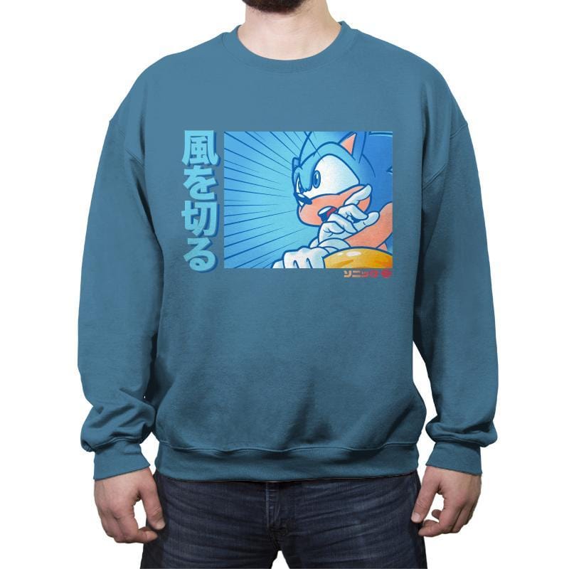 Sonic Racer - Crew Neck Sweatshirt Crew Neck Sweatshirt RIPT Apparel
