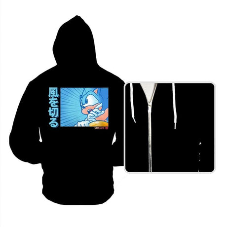 Sonic Racer - Hoodies Hoodies RIPT Apparel Small / Digital Blue