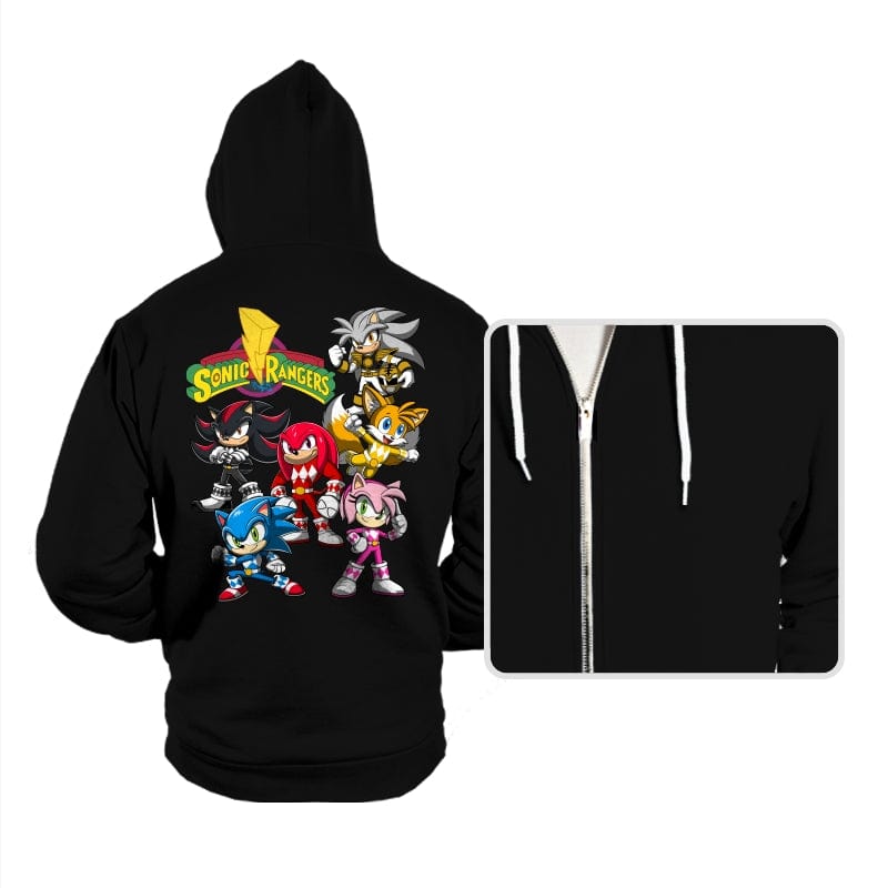 Sonic Rangers - Hoodies Hoodies RIPT Apparel Small / Black