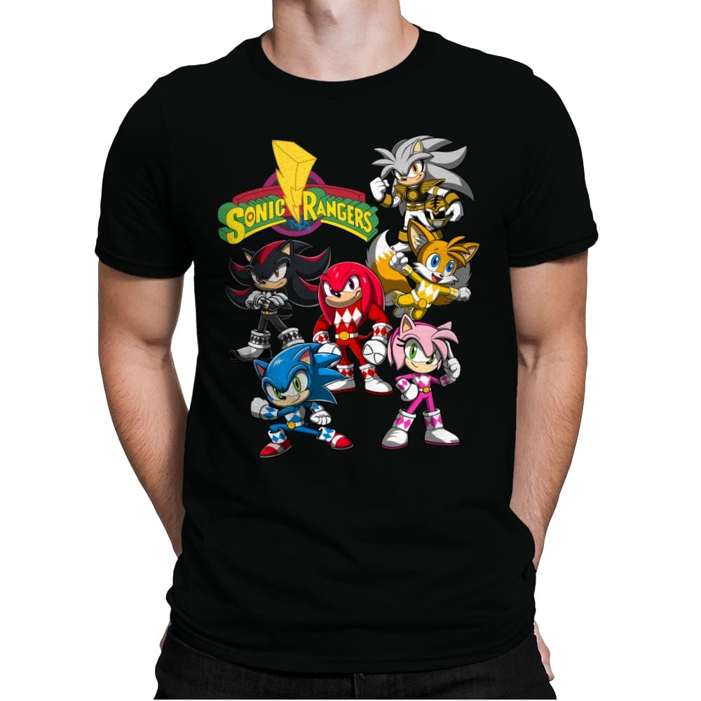 Sonic Rangers - Mens Premium T-Shirts RIPT Apparel Small / Black